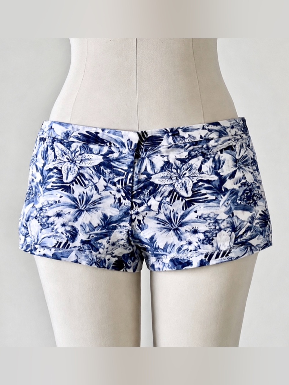 One-of-a-Kind Inked Tropical Shorts